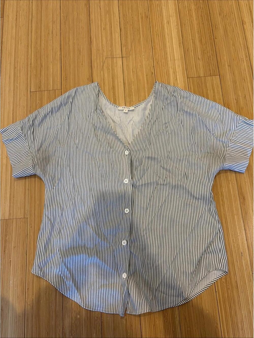 Vetta Blouse Button Down S Made In USA